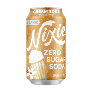 Nixie Organic Zero Sugar Soda, Cream Soda, 12oz (Pack of 12)