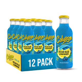 Calypso Lemonade, Ocean Blue, 16oz (Pack of 12)