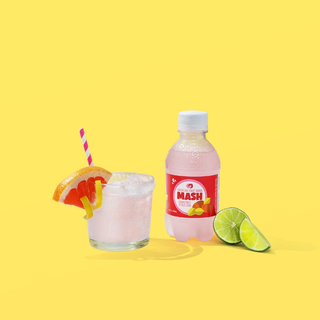 Mash Sparkling Fruit Drink, Grapefruit and Citrus Zing, 16oz (Pack of 12)