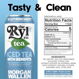 RYL Iced Tea, Southern Sweet, 16oz (Pack of 12)
