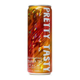 Pretty Tasty Collagen Tea, Peach, 12oz (Pack of 12)