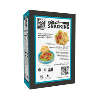 Food Should Taste Good Simply Sea Salt Pita Crackers, 5 Ounce, 6 Per Case
