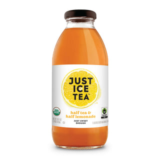 Just Ice Tea, Half Tea & Half Lemonade, 16oz (Pack of 6)