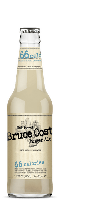 Bruce Cost Unfiltered Original Ginger Ale 66 Calories 12 oz - Multi Pack