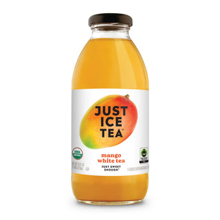 Just Ice Tea, Mango White Tea, 16oz (Pack of 6)