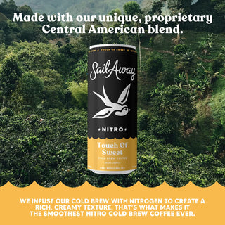 Sail Away Cold Brew Nitro Coffee, Touch of Sweet, 11.5oz (Pack of 12)