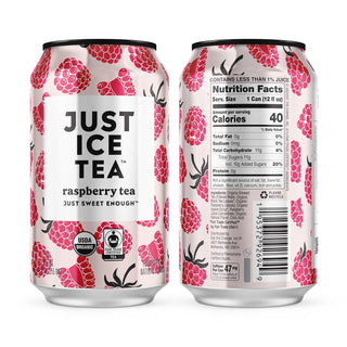 Just Ice Tea, Raspberry Tea, 12oz (Pack of 12)