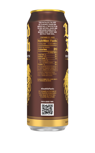 Liquid Death Sparkling Water, Root Beer Wrath, 19.2oz King Size (Pack of 12)