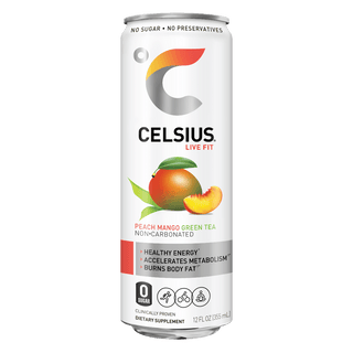 CELSIUS Fizz-Free Energy Drink, Peach Mango, 12oz (Pack of 12)