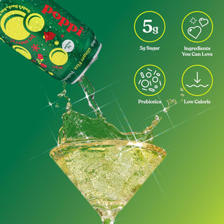 Poppi Prebiotic Soda, Ginger Fizz, 12oz (Pack of 12)