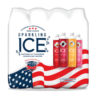 Sparkling Ice Naturally Flavored Sparkling Water, Purple 4 Flavor Variety, 17 oz (Pack of 12)