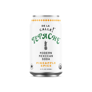 De La Calle Tepache Modern Mexican Soda, Pineapple Spice, 12oz (Pack of 12)