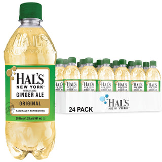 Hal's New York Ginger Ale Original 20 Oz Pack of 24