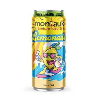 Montauk Premium Iced Tea, Lemonade, 16oz Cans (Pack of 12)